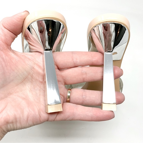 NEW $78 Nasty Gal Truffle Collection Diamonte Rhinestone Square Toe Mules 5.5 - Picture 9 of 11